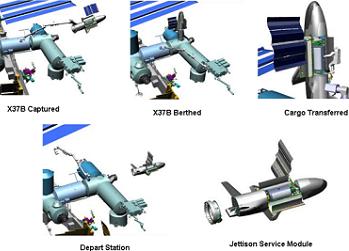 X37 docking with ISS