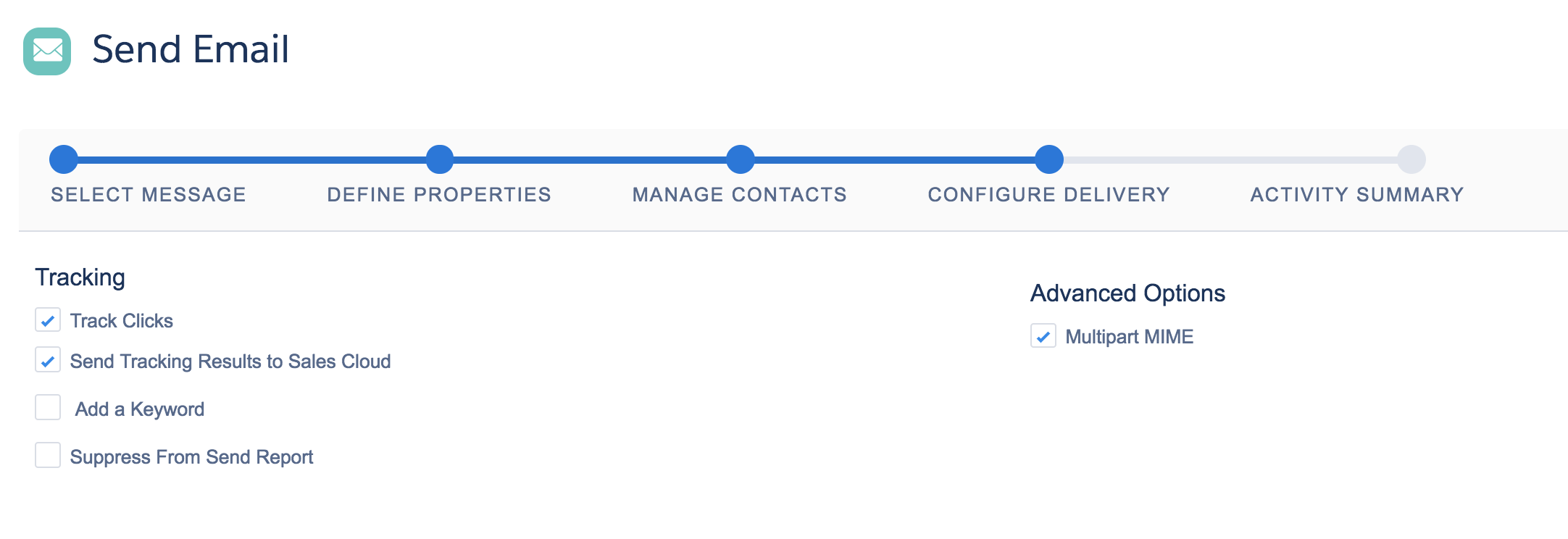 Send Tracking Results to Sales Cloud