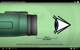 screenshot from Understanding Binoculars: Eye Relief