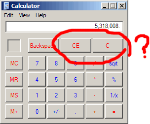 Windows calculator