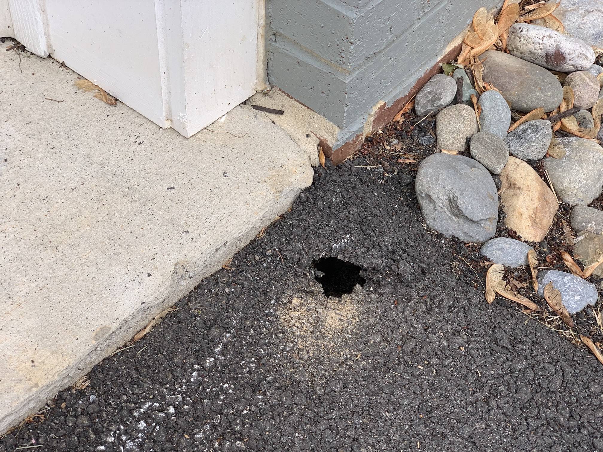 driveway hole