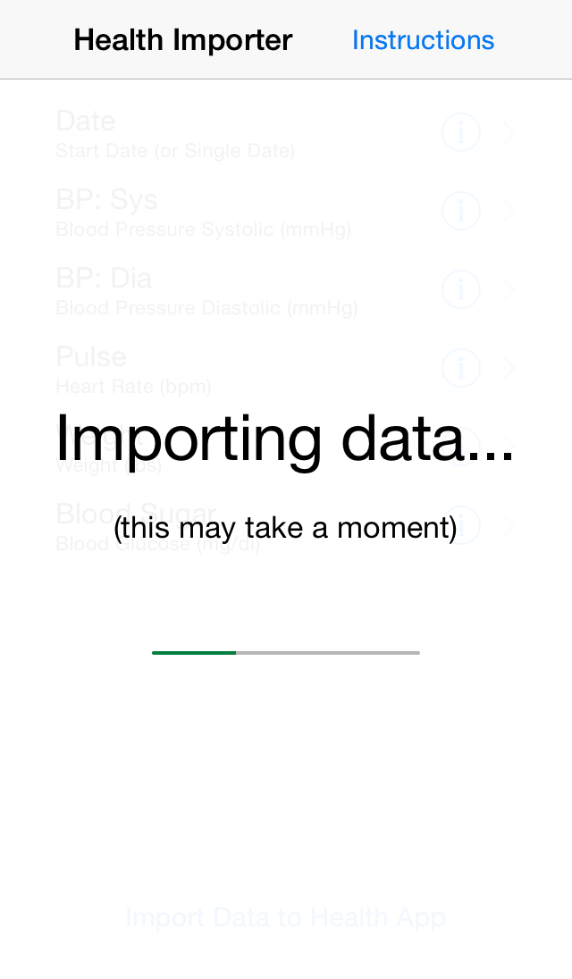 Importing data