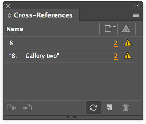 Update cross-references