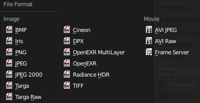 Current codec options