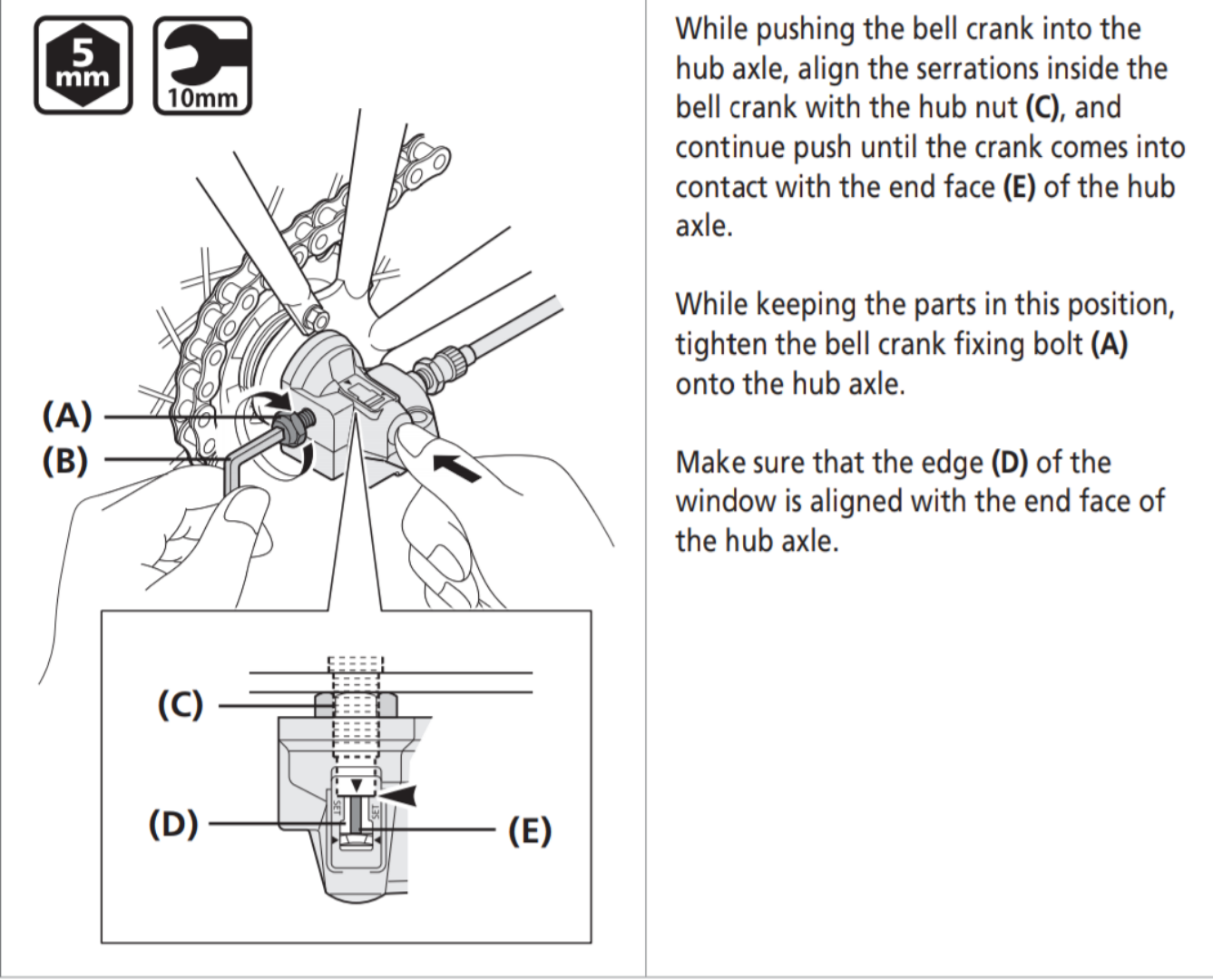 bell crank attachment