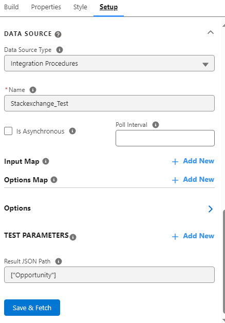 Data source settings