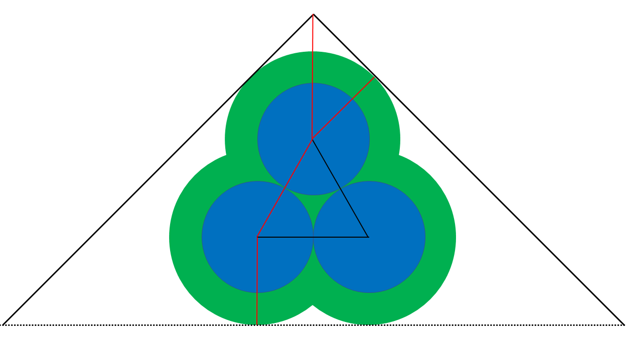 juggling balls in equilateral configuration