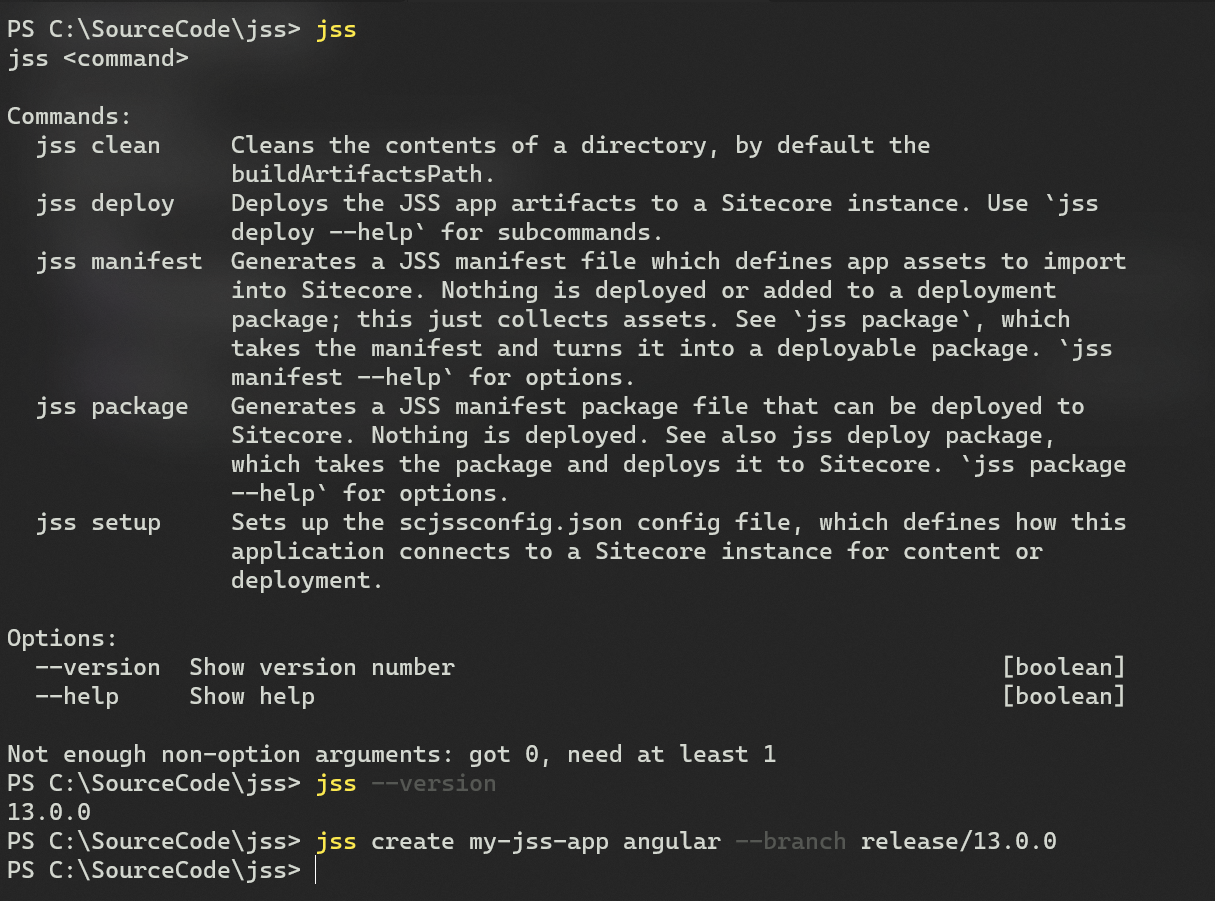 JSS CLI issue