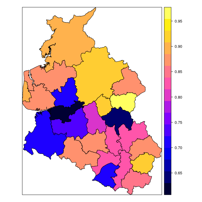 proportion of censored data points