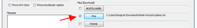 PDA File Selection