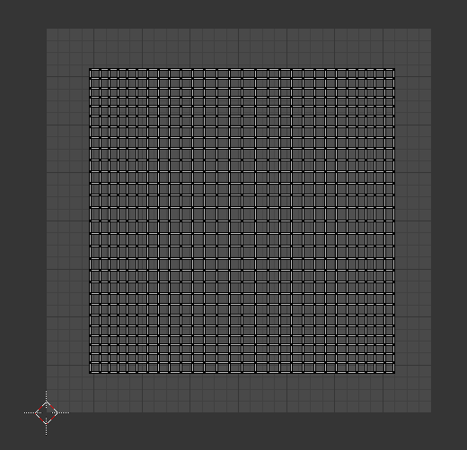 Final unwrapping with all edges aligned along the X and Y axes