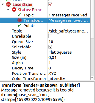 Laser Scan Error image