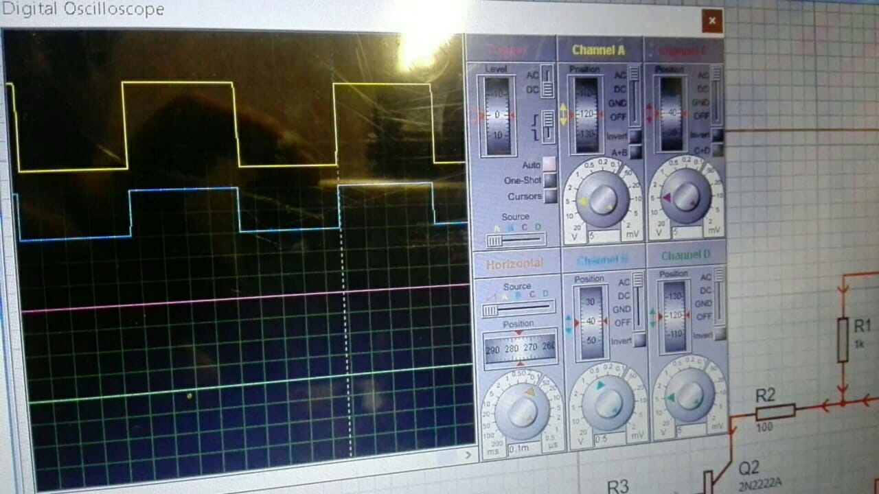 Simulated output of modified circuit