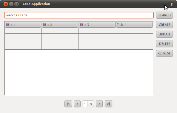 CRUD application