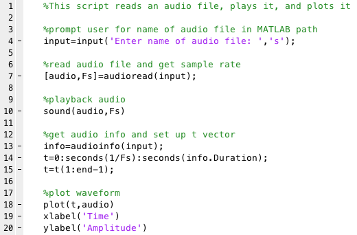 WAV file playback and plotting