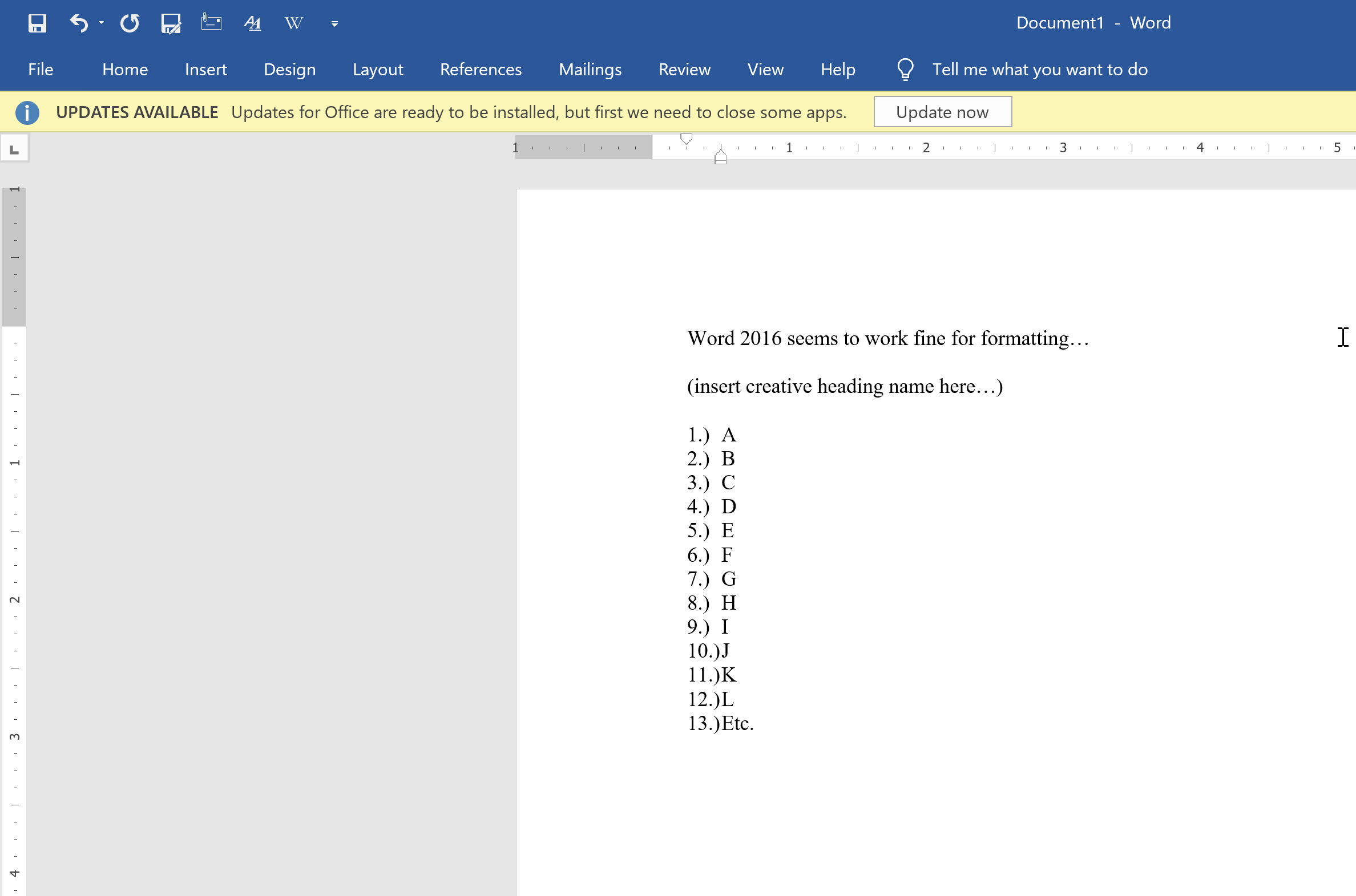 word document screenshot