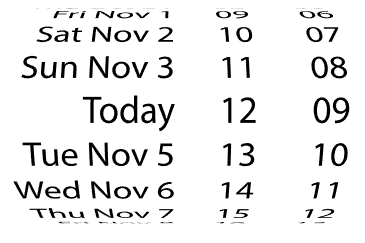 imitation Apple date selection wheel