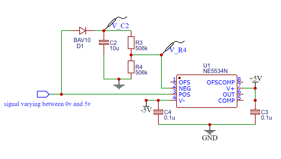 Op amp comparator