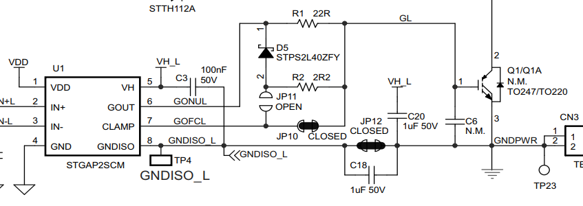 Gate drive from STmicroelectronics