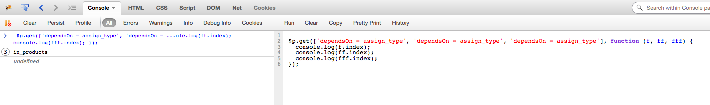 result of Requesting multiple elements example