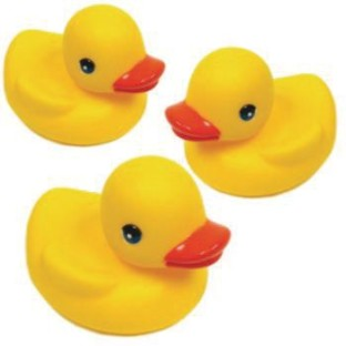 3 patos de borracha