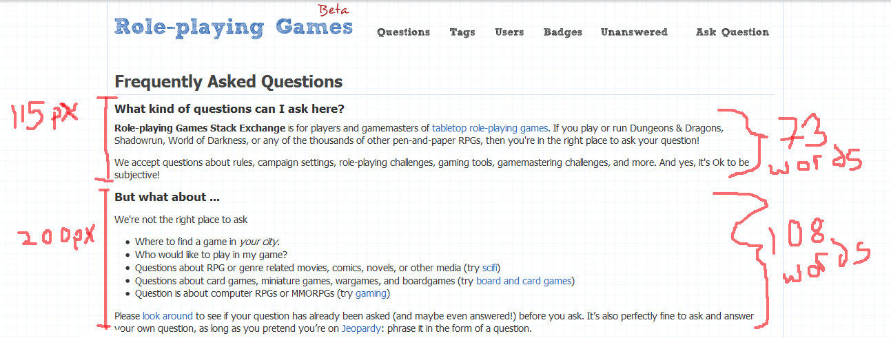 The FAQ on April 1 2011