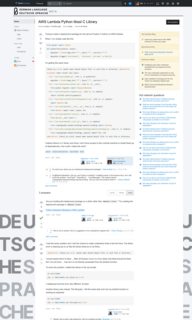 Proposed page design, as described in the sections above, showing a question page on the German Language Meta Stack Exchange site. It is largely identical to the proposed page design for the main site, except that it uses the greyscale colour palette for the Meta site, as described above. The logo appears in black, as does the background of the "Ask Question" button. The "Deutsche Sprache" text in the background at the bottom of the page is filled in; the first word appears in a darker grey, while the second appears in a lighter grey.