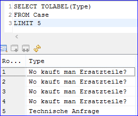 query with forced translation