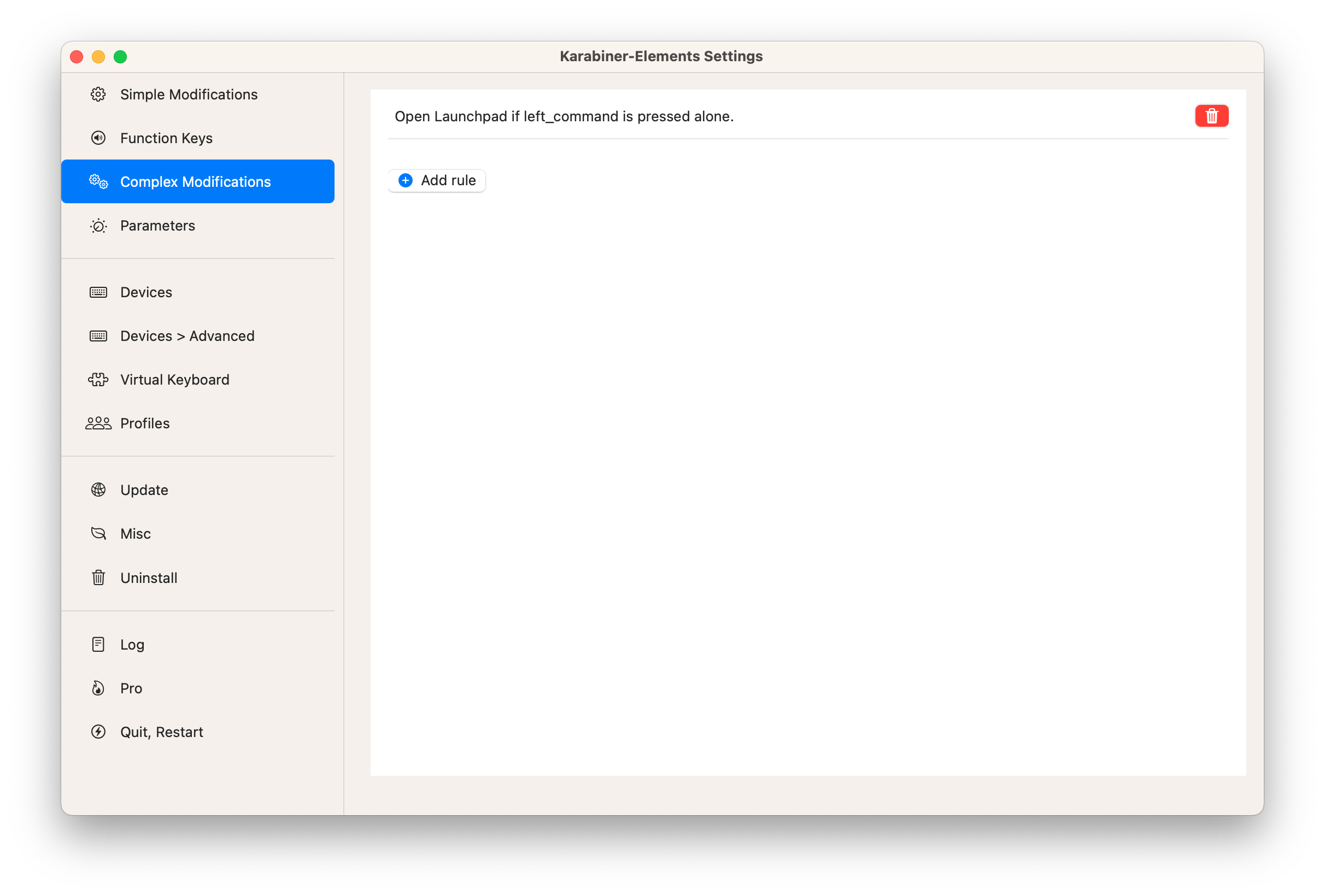 Karabiner-Elements rule