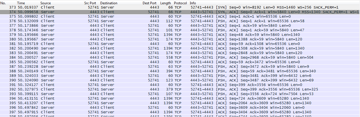 TCP decode