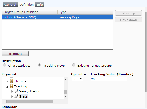 Target Group Conditional