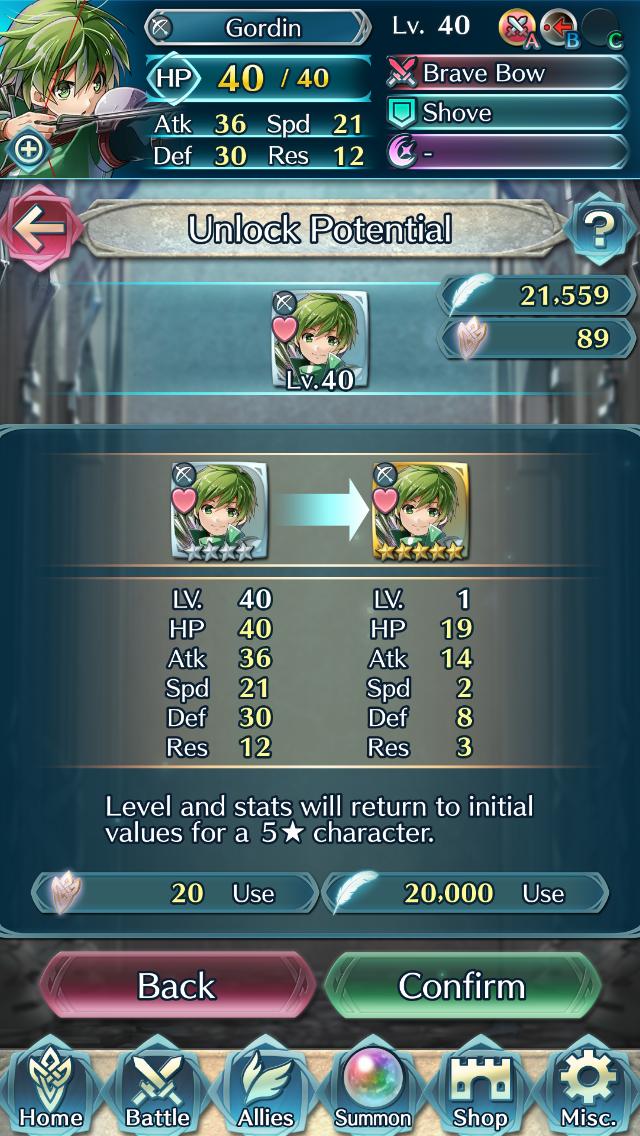 Gordin at level 40