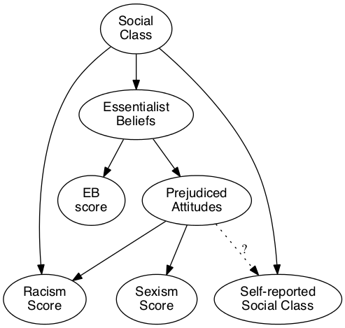 An example of a causal diagram for your research question