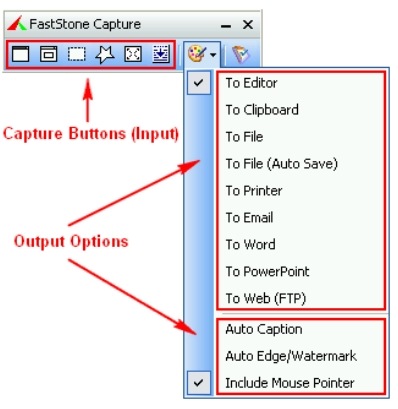 FastStone toolbar