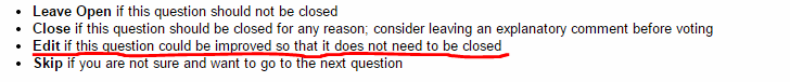 Edit if this question could be improved so that it does not need to be closed.