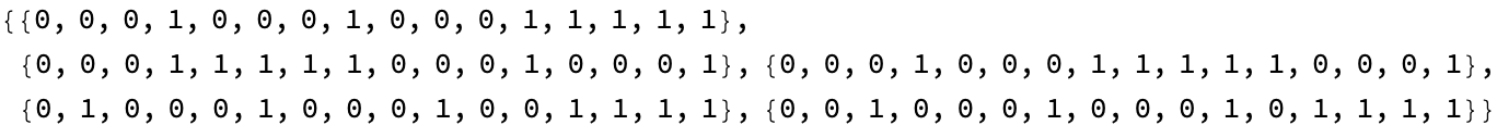 results for 4 dimensions