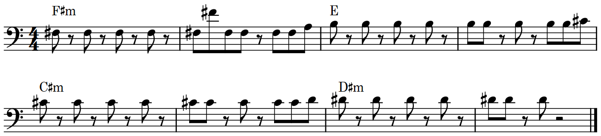 Melody with chords