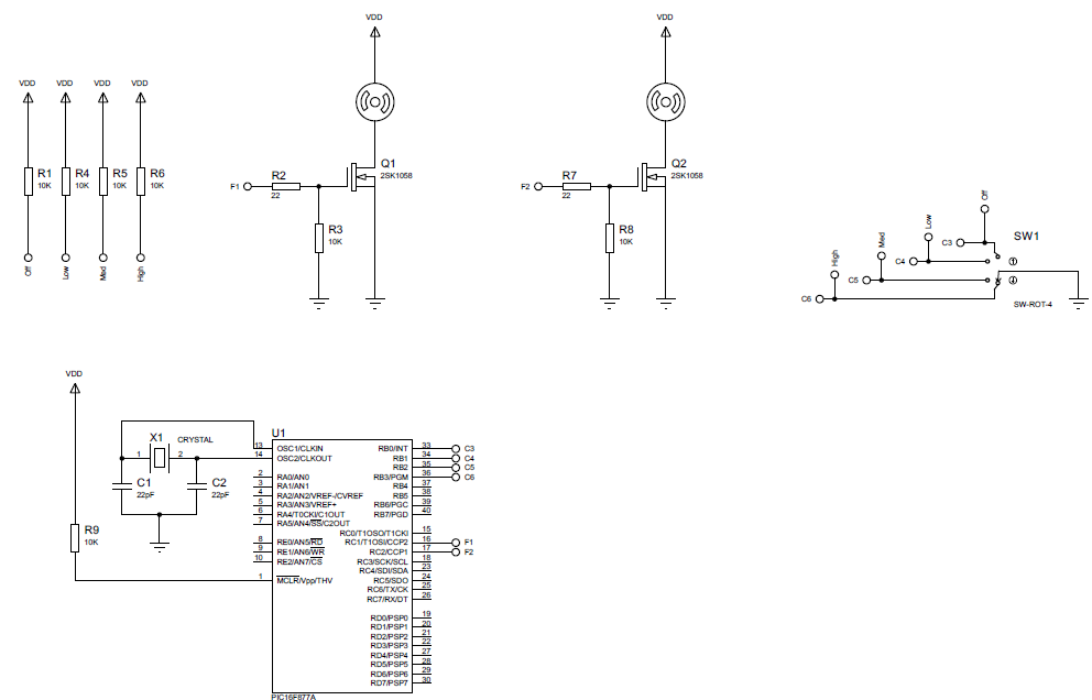 Air cooler circuit schematic