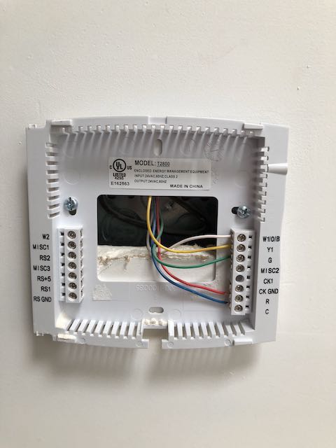 Old Thermostat Wiring