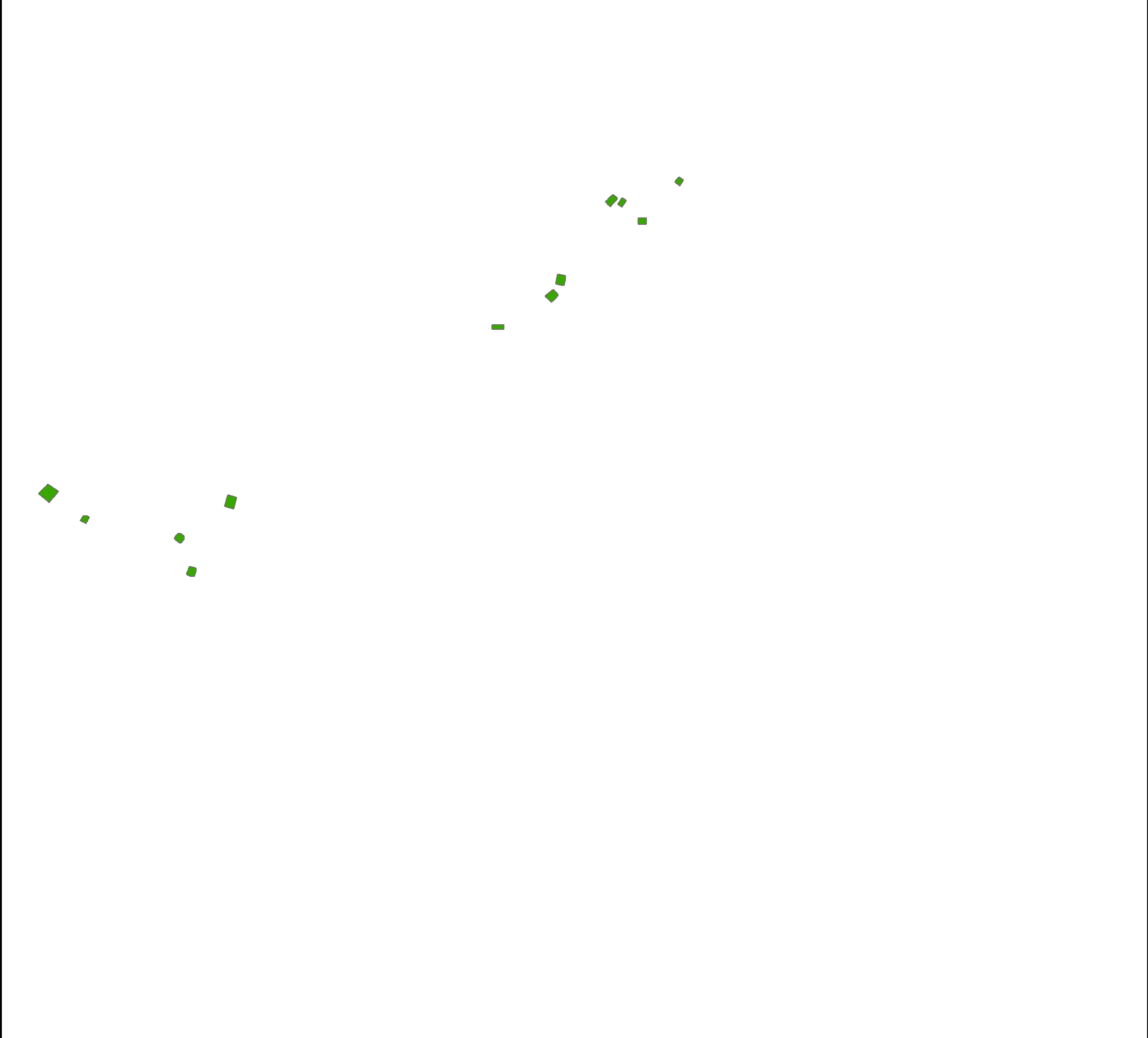 Fig 3. New shapefile with only the new polygons