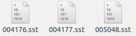 *.sst files on disk
