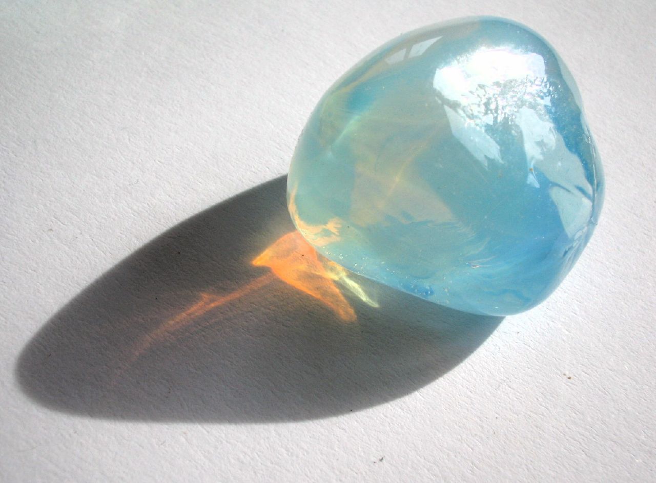 example of a piece of opalescent glass