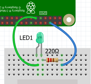 enter raspberry pi extend the activity led wiring