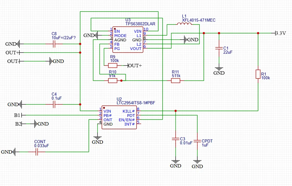 LTC2954-1 + TPS63802