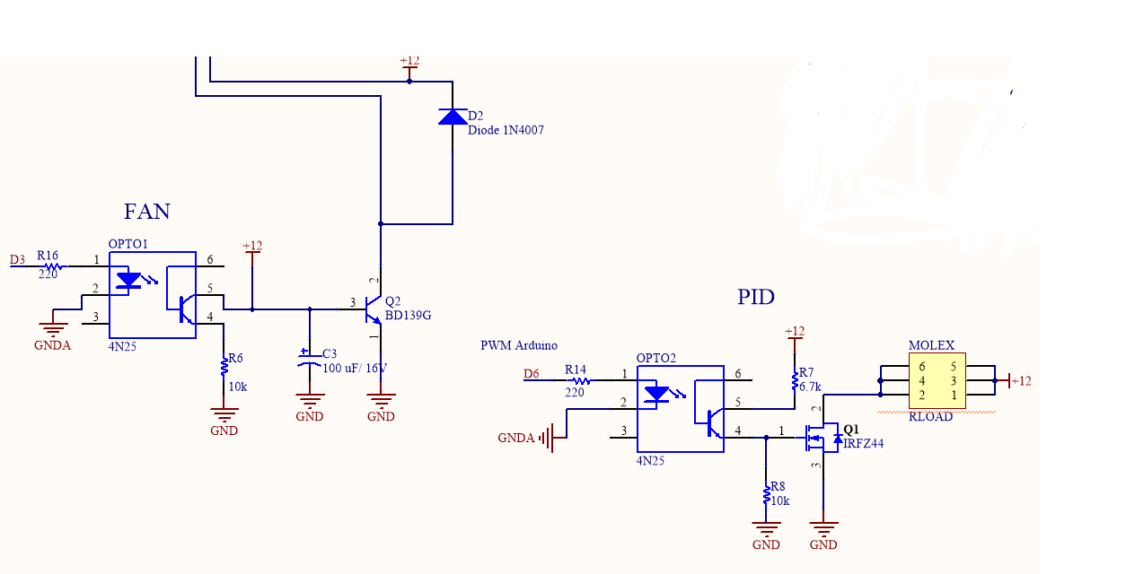 Fan and PID circuit modification