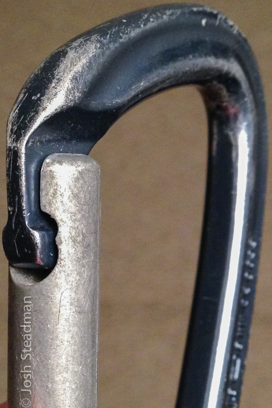 worn carabiner