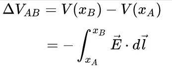 integral path definition of voltage