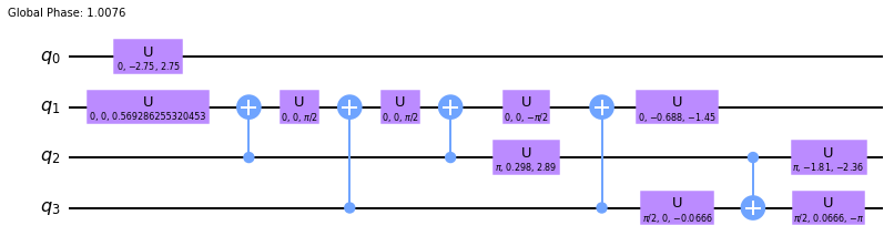 4 qubits, -1j