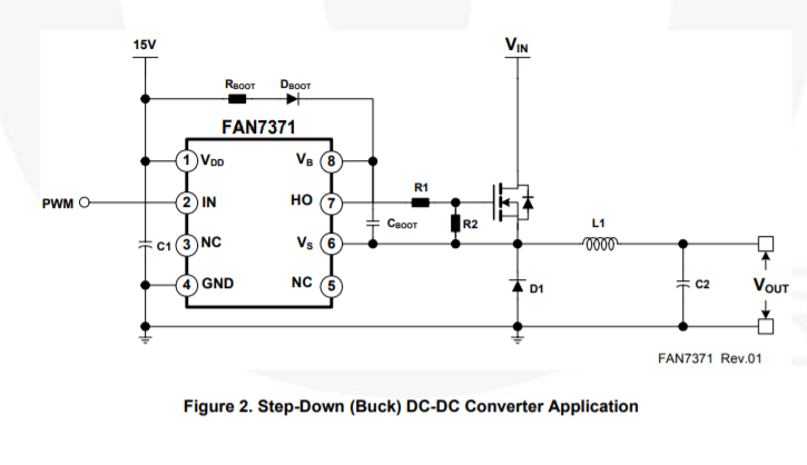 typical buck configuration from data sheet