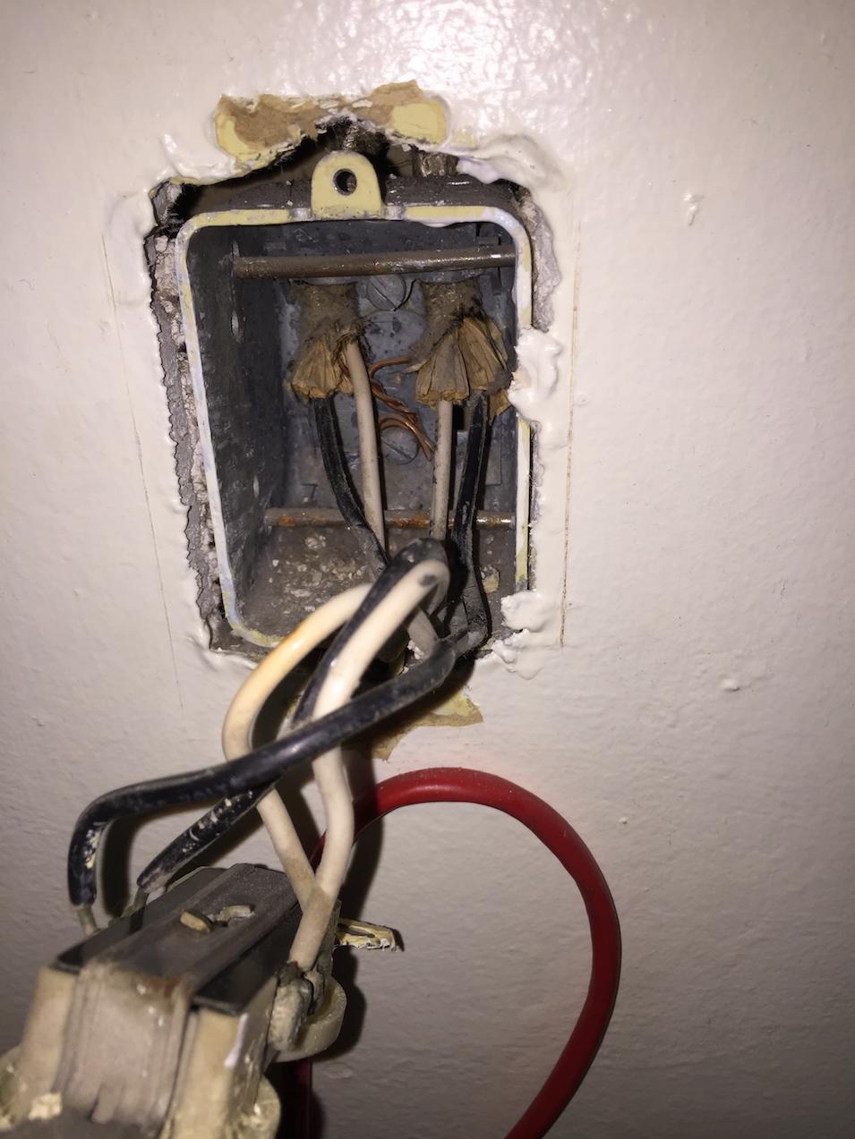 2-prong outlet on same wall